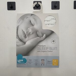 Love to Dream Premium Sleep Suit - Gray and White